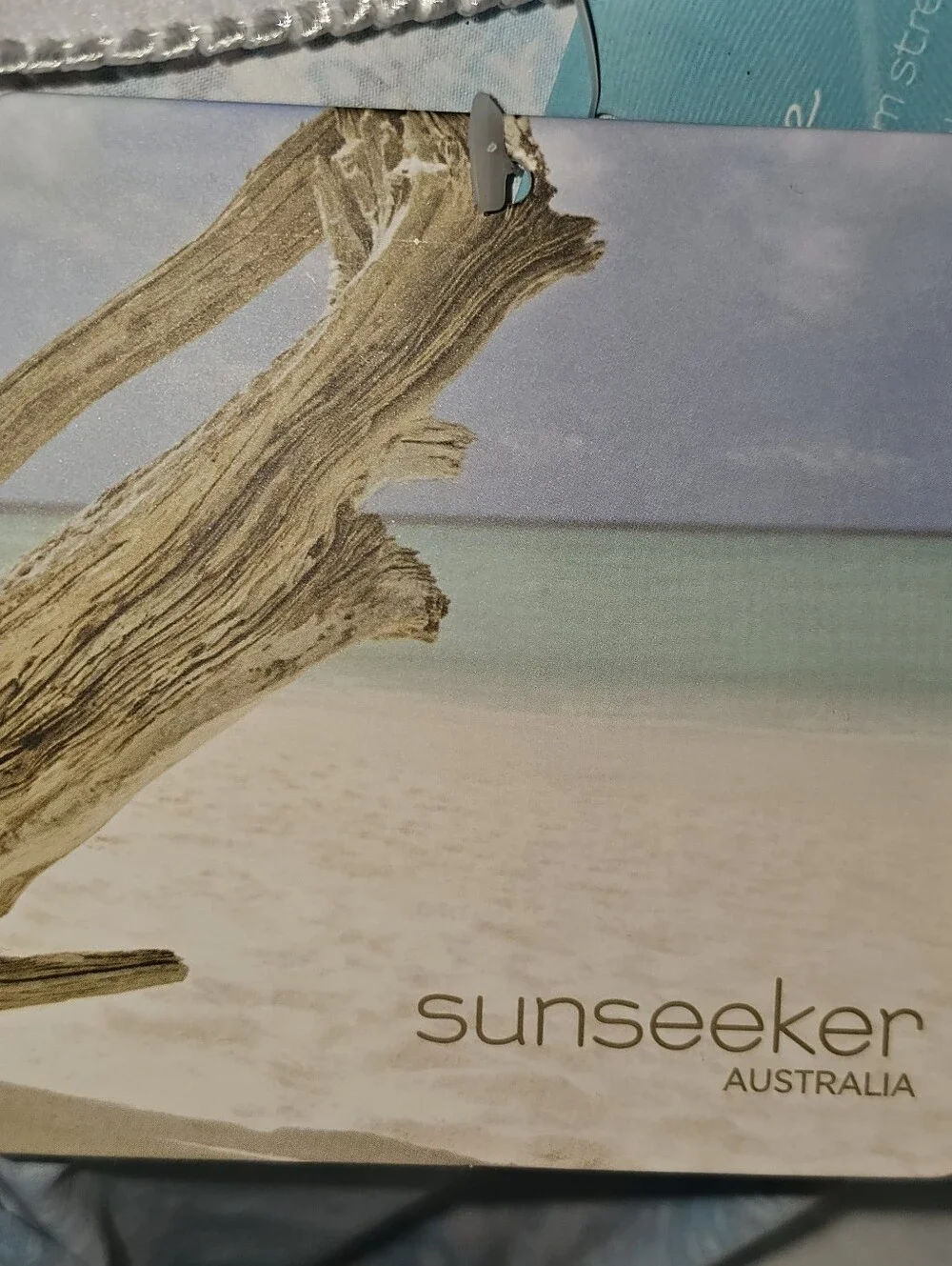 NWT Sunseeker Australia Blue Multi Underwire Tankini Top 34B